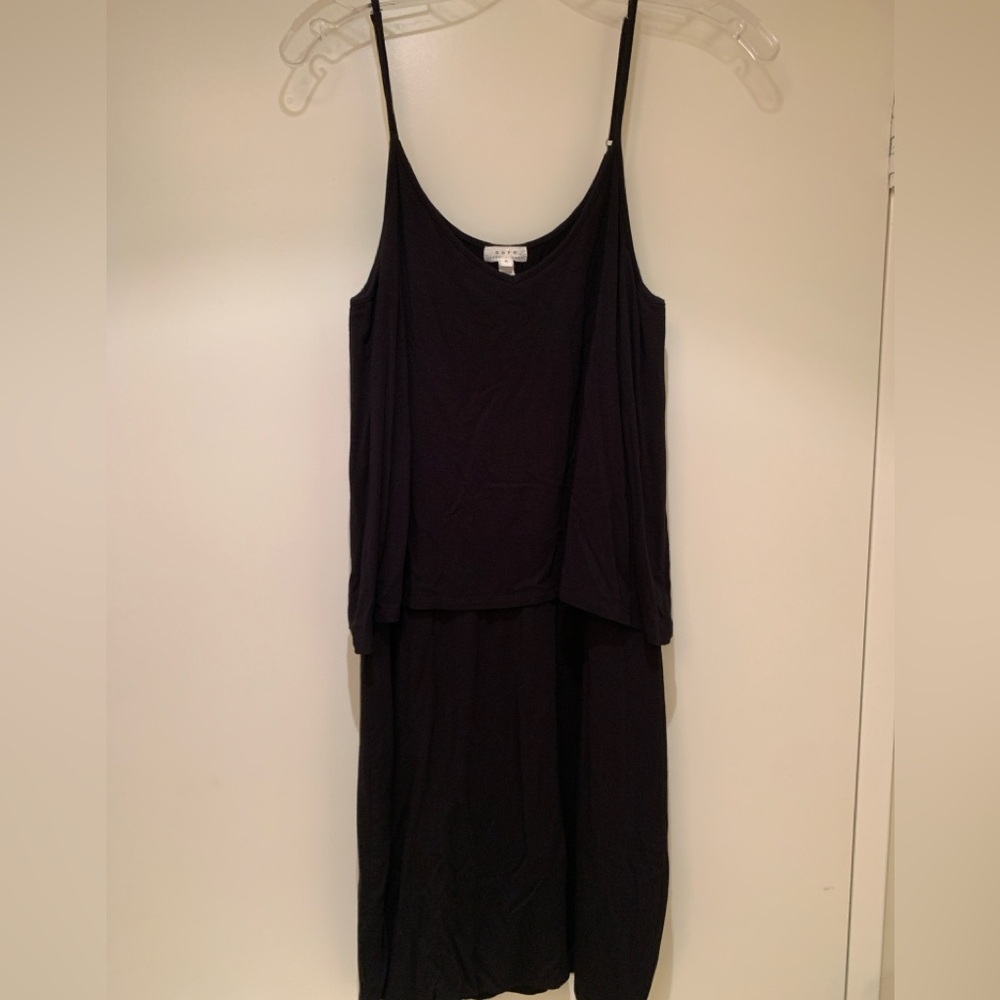 Soft Joie - Women’s Black Tank V-Neck Short Dress (M)